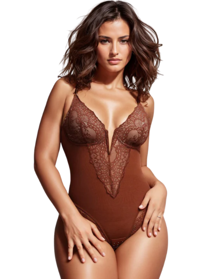 Deep-V Bodysuit Shaper