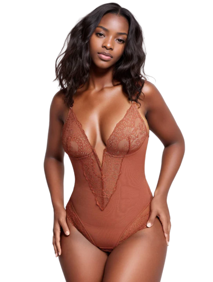 Deep-V Bodysuit Shaper