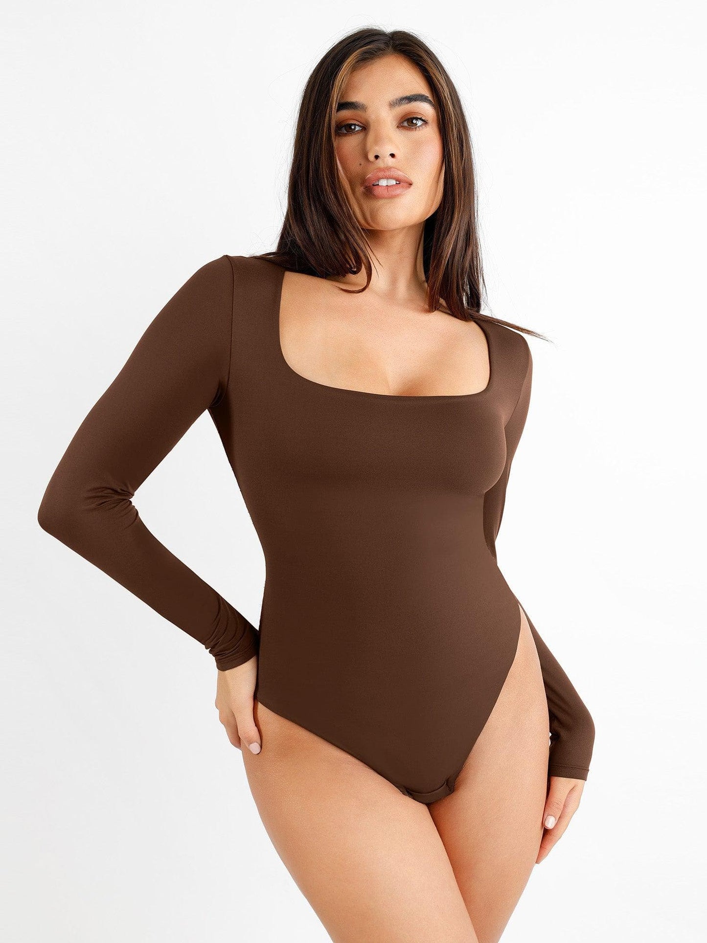 Square neck bodysuit 1+1 GRATIS